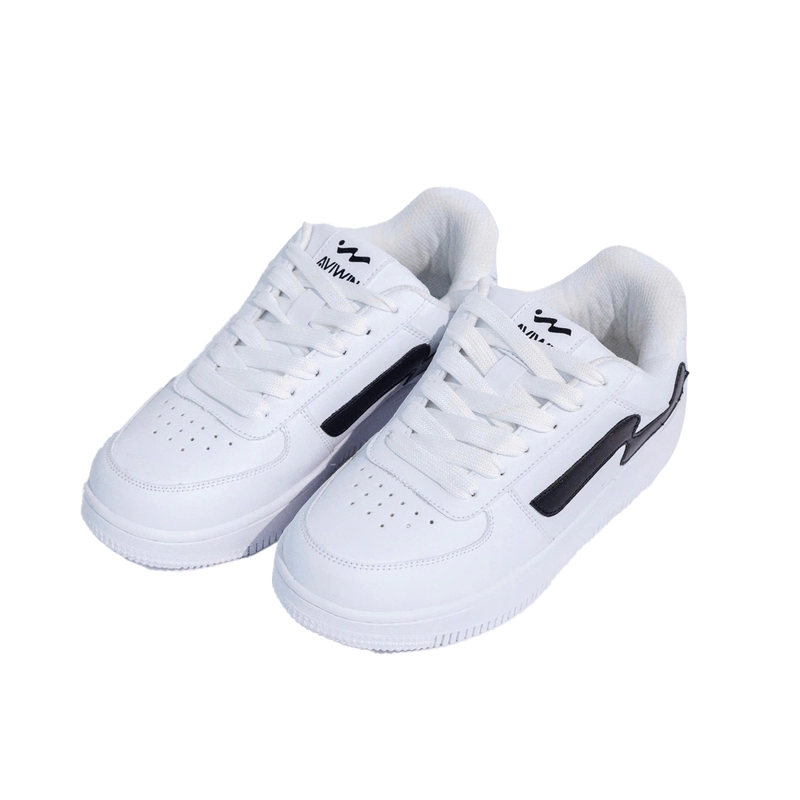 Giày thể thao Sneaker Aviwin, Da Microfiber, đế cao su cao cấp, chống trơn trượt, chuẩn form, màu Đen