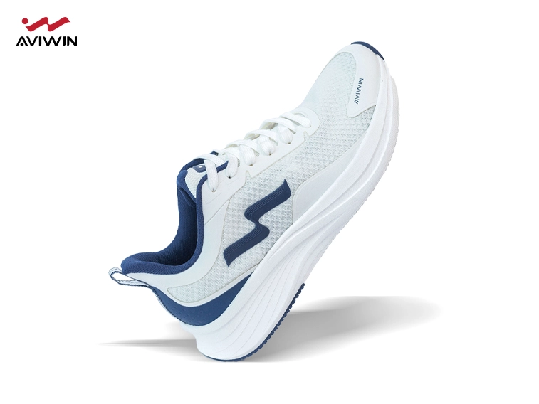 [NÂNG LÊN 1 SIZE] Giày Thể Thao Nam Nữ Aviwin Nimbus Stride White/Blue NB01