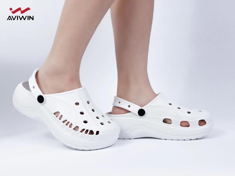 Dép Clogs Nữ Aviwin Avicharm Màu Trắng AVCH