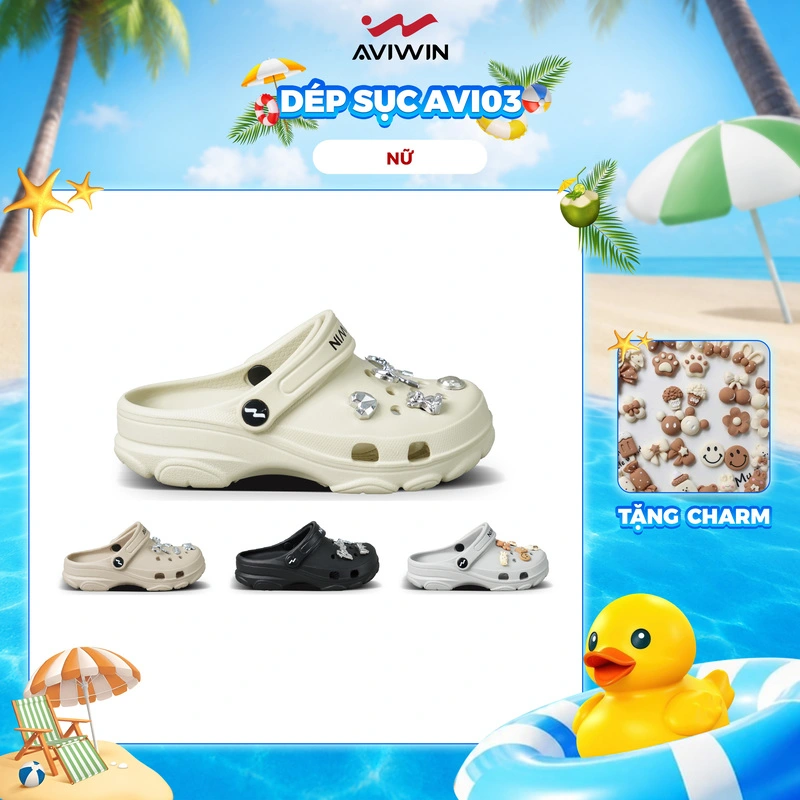 [TẶNG THÊM CHARM] AVI03 Sục thời trang Nữ Aviwin Avi03 4 Màu