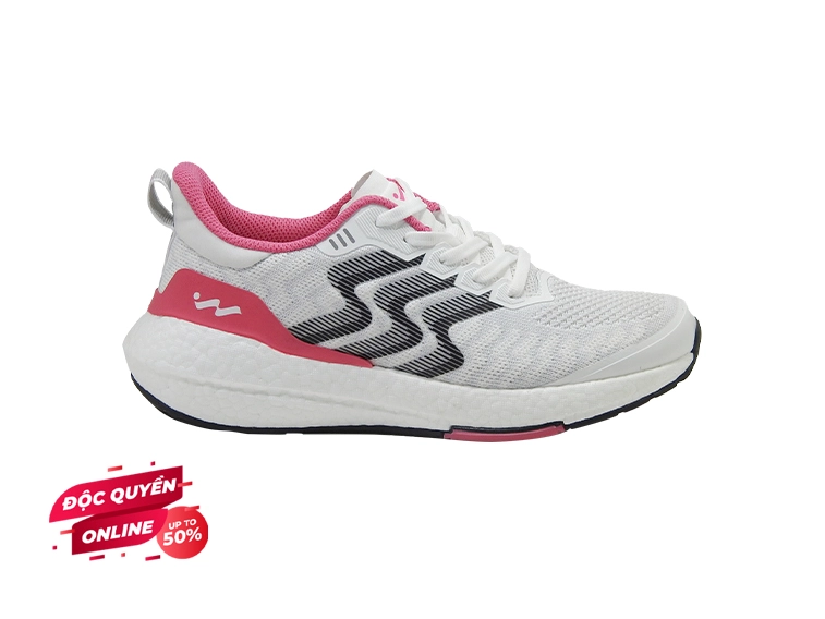 Giày Thể Thao Nữ Aviwin Aviboost White/Fushia AVB002