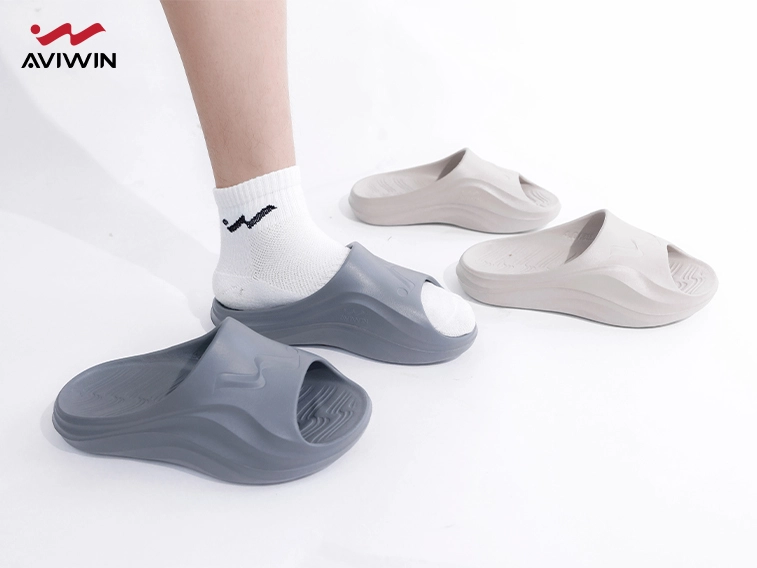 Dép Đúc Nguyên Khối Nam/Nữ Aviwin Avislide Xám D001
