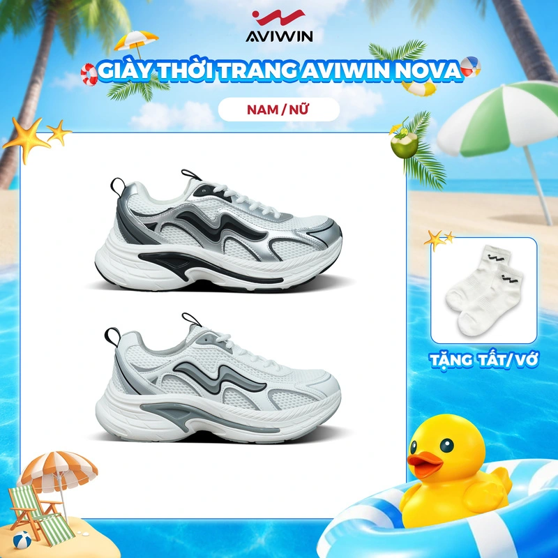 [NOVA] [ TẶNG THÊM TẤT] Giày thời trang Nam Nữ AVIWIN NOVA