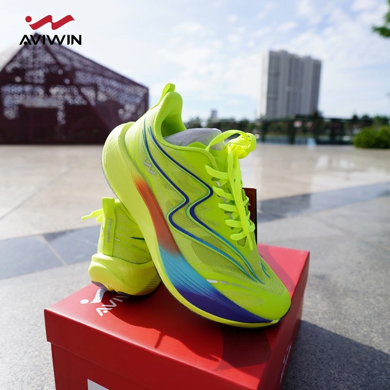 Giày Thể Thao Chạy Bộ Nam Nữ Aviwin Avirace Half Carbon Sunrise