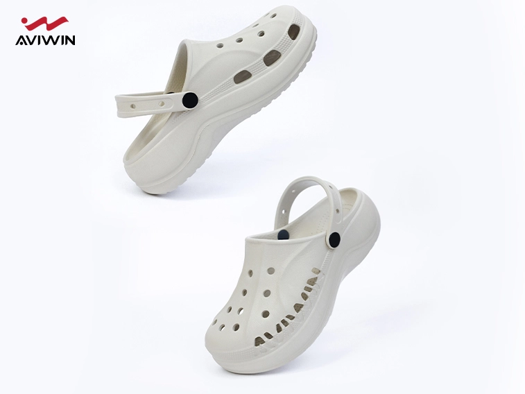 Dép Clogs Nữ Aviwin Avicharm Màu Kem AVCH