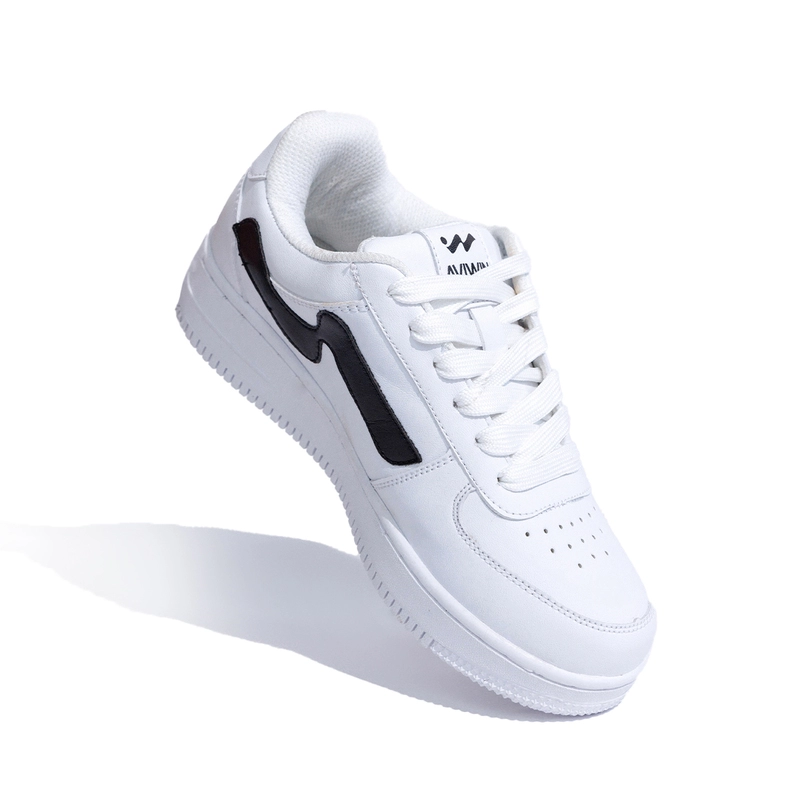 Giày thể thao Sneaker Aviwin, Da Microfiber, đế cao su cao cấp, chống trơn trượt, chuẩn form, màu Đen