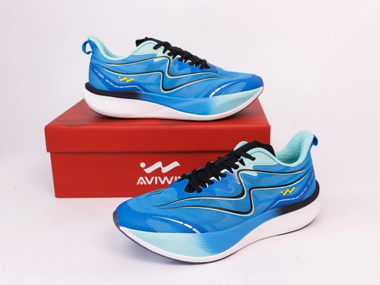   Giày Thể Thao Chạy Bộ Nam Aviwin Avirace Half Carbon Aqua Blue