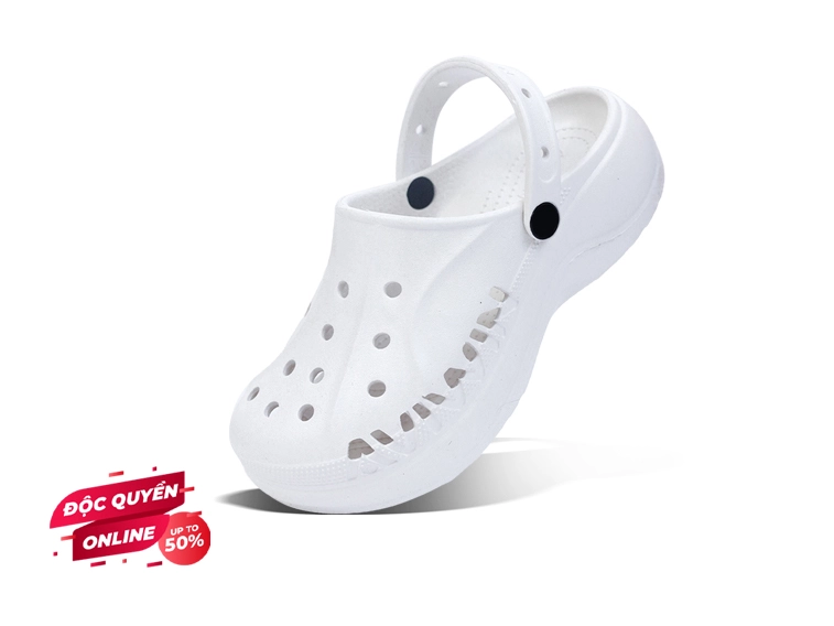 Dép Clogs Nữ Aviwin Avicharm Màu Trắng AVCH