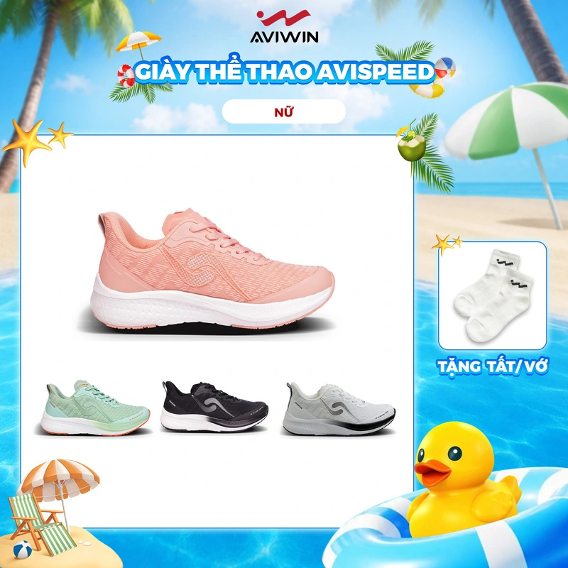 Giày Thể Thao Nữ Aviwin Avispeed Xanh Mint AVS002