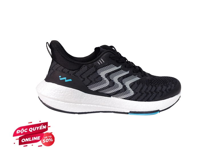  Giày Thể Thao Nam Aviwin Aviboost Black/Blue AVB001