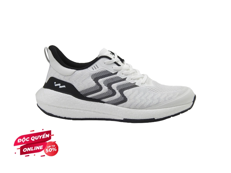  Giày Thể Thao Nam Aviwin Aviboost White/Black AVB001
