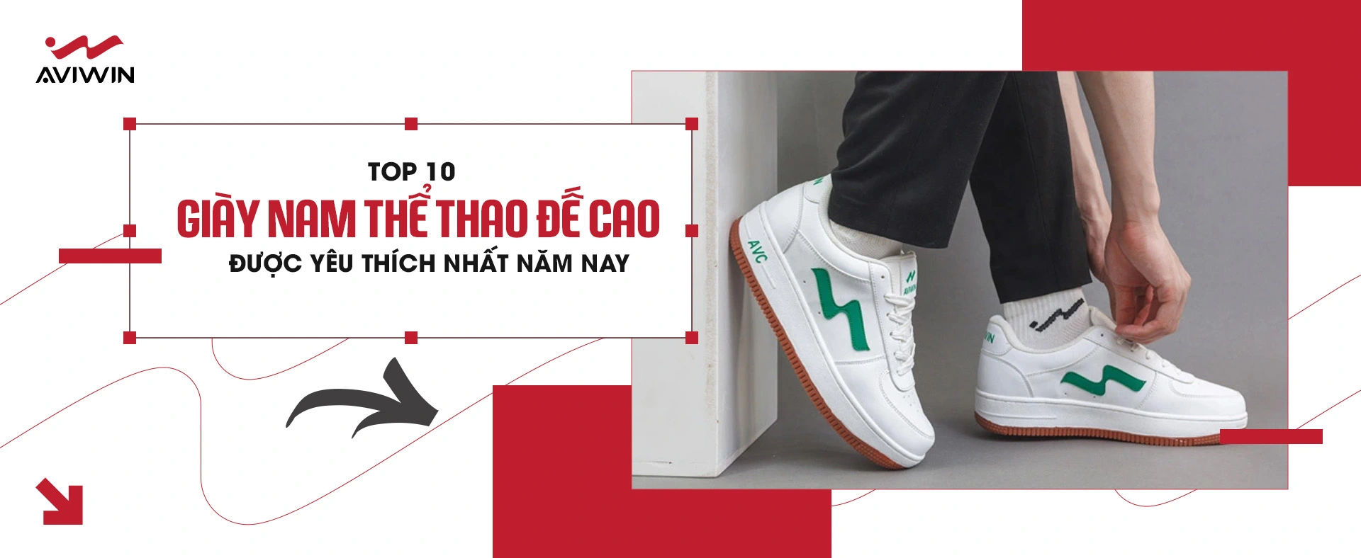 Top 10 mẫu giày nam thể thao đế cao được yêu thích nhất năm nay