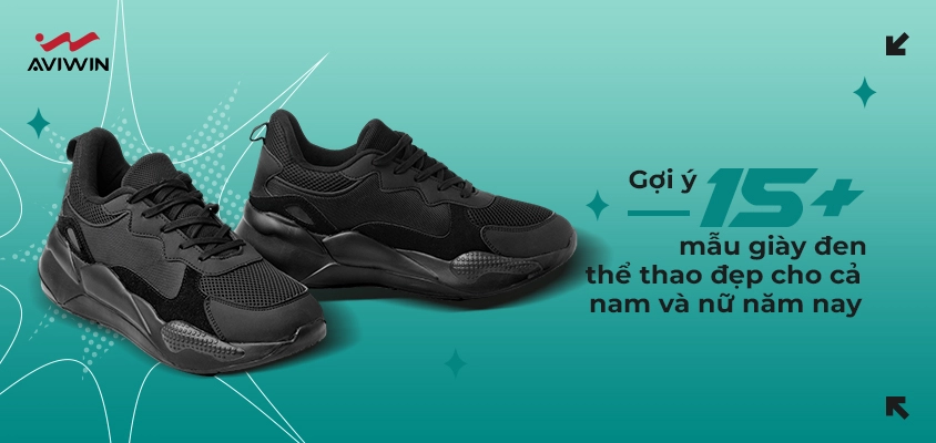 Gợi ý 15+ mẫu giày đen thể thao đẹp cho cả nam và nữ năm nay 