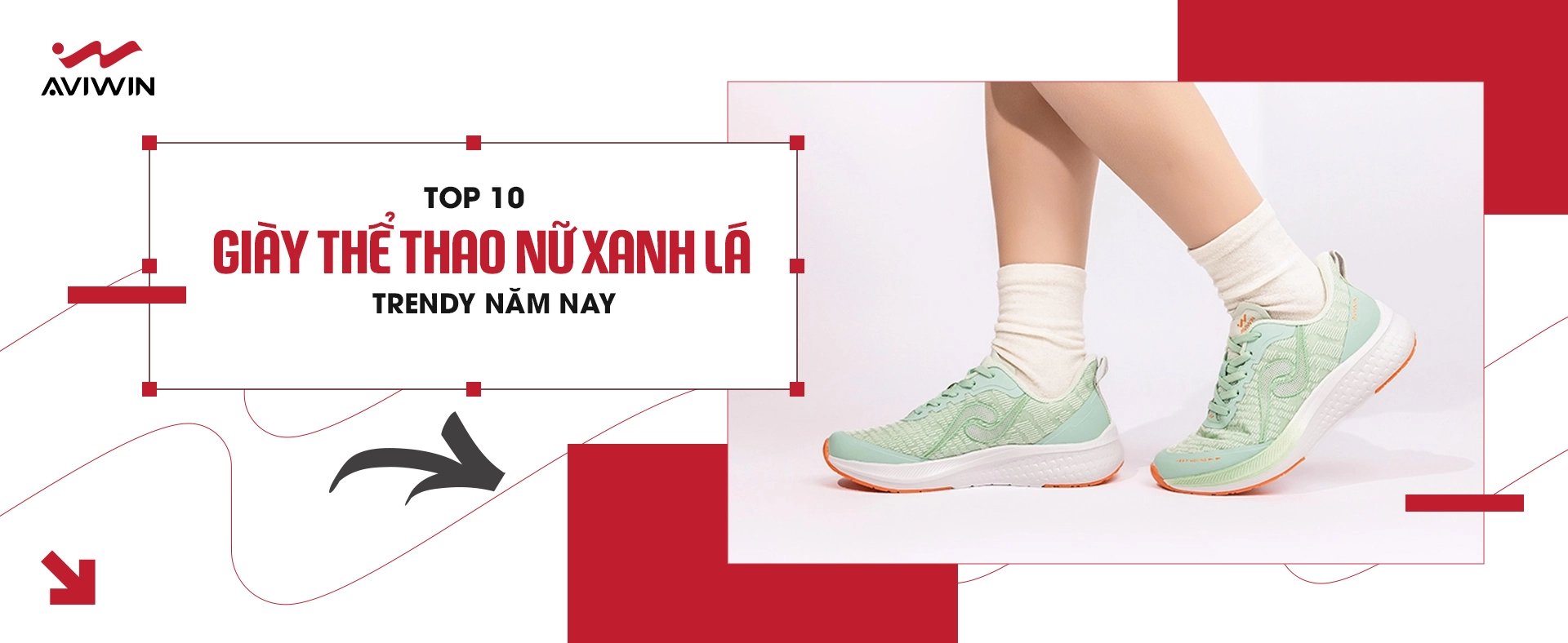 Top 10 mẫu giày thể thao nữ màu xanh lá trendy năm nay