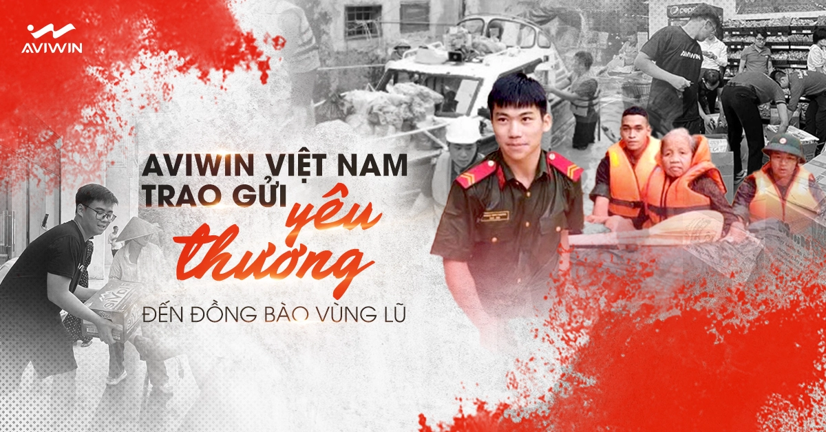 AVIWIN Việt Nam trao gửi yêu thương đến đồng bào vùng bão lũ